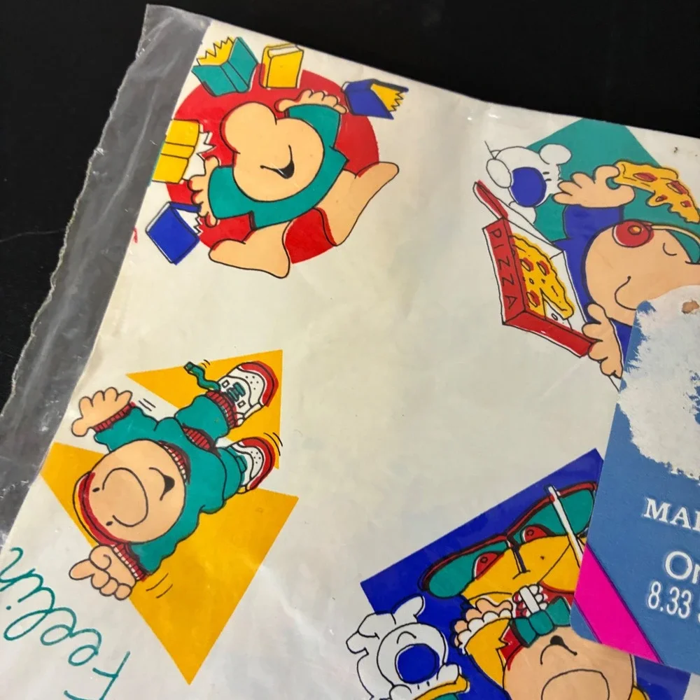 American Greetings Forget Me Not Ziggy Gift Wrap Paper One Sheet 30x40